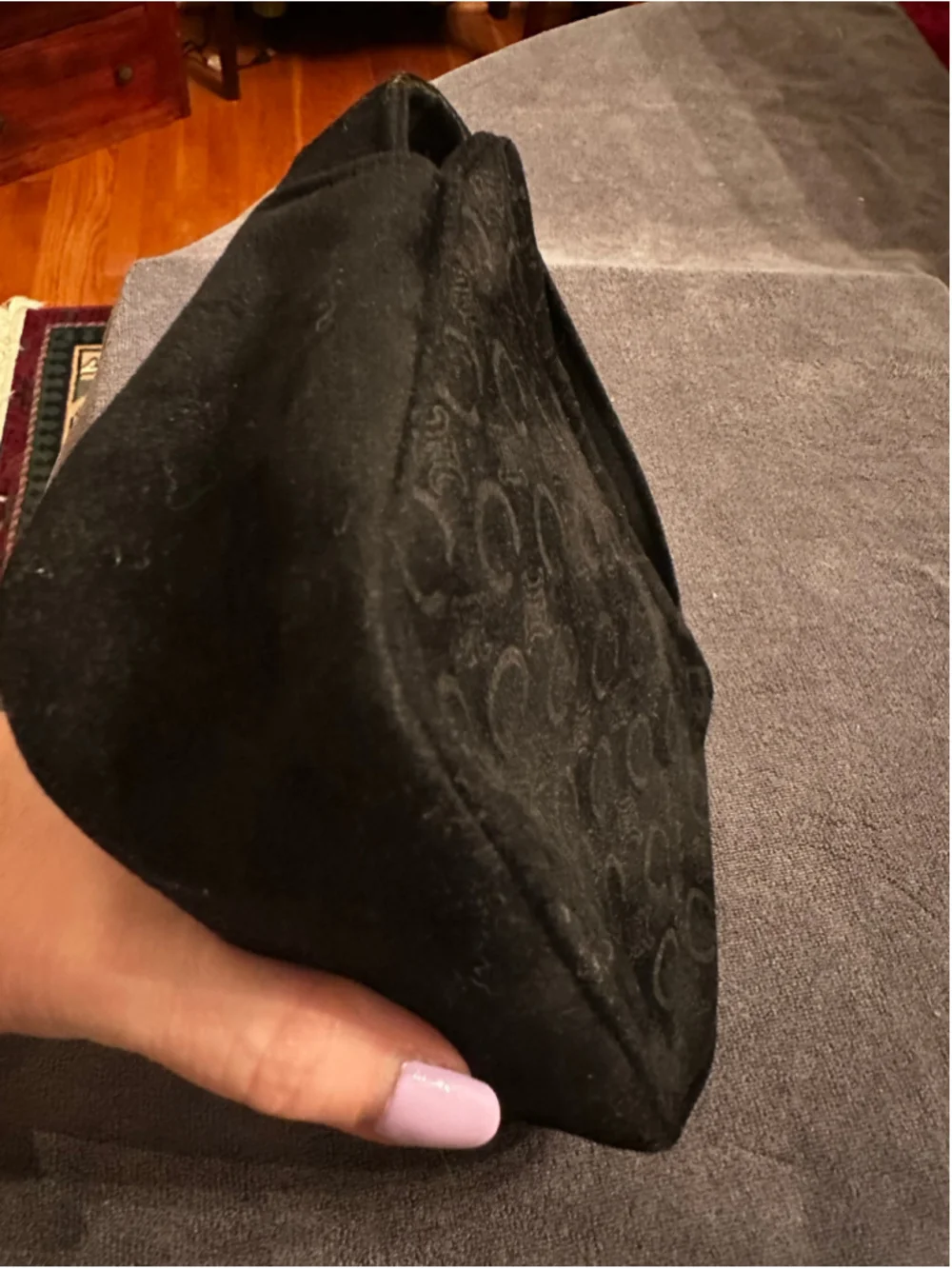 Celine Black Suede Mini Bag